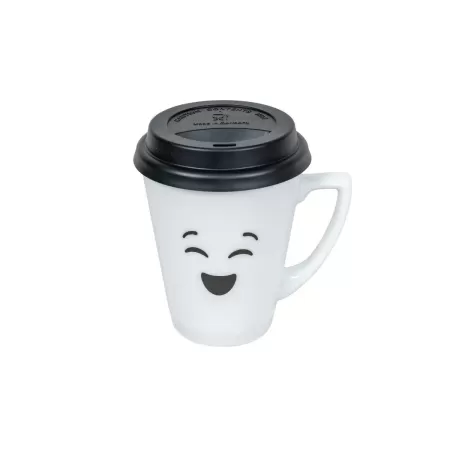 Mug for coffee to go with black silicone design LOL 4 pcs