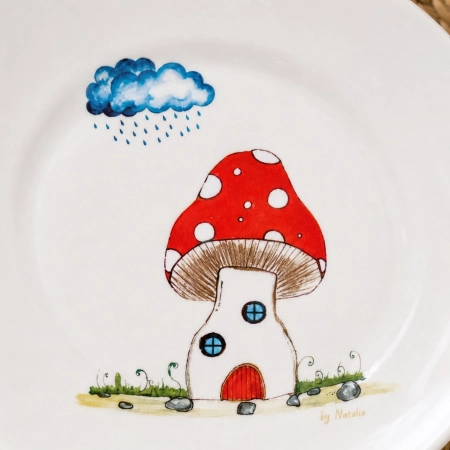 MUSHROOMS porcelain children set
