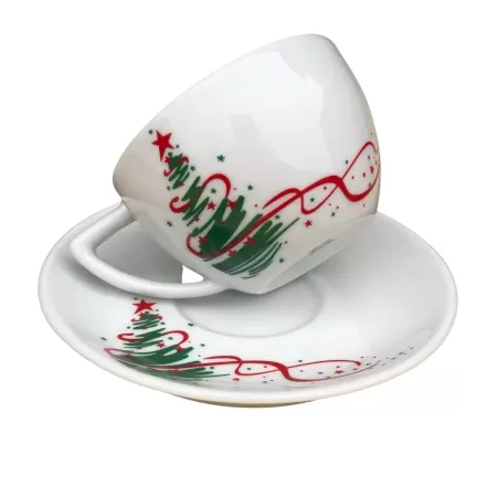 Set 6 cesti si farfurii cappuccino IT'S CHRISTMAS TIME