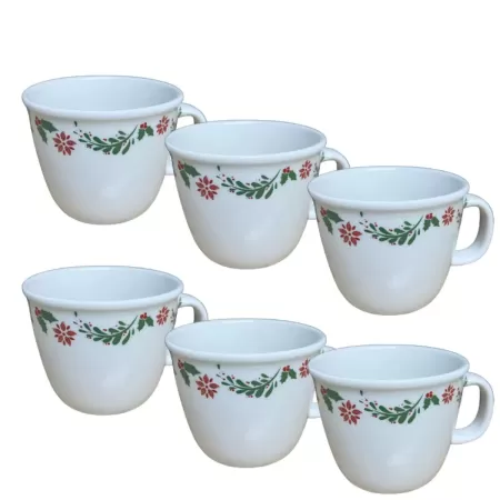 Set 6 cesti decor ghirlanda de Craciun