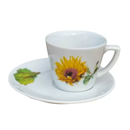 SUNFLOWER Cappuccino cup and saucer