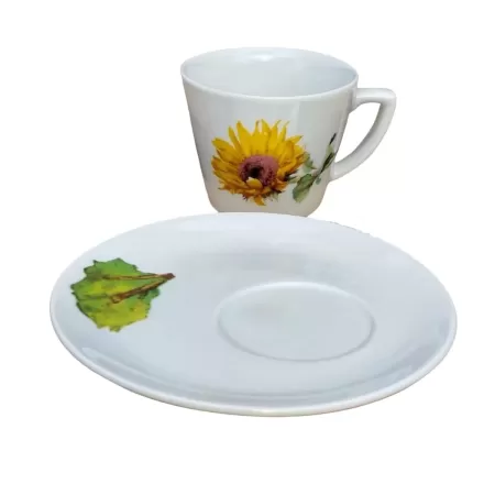 SUNFLOWER Cappuccino cup and saucer