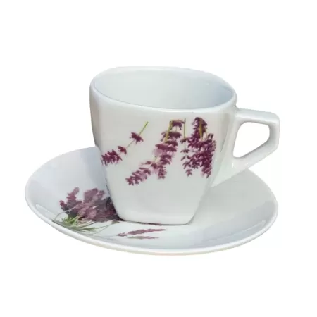LAVENDER Cappuccino cup and saucer (6 pcs)
