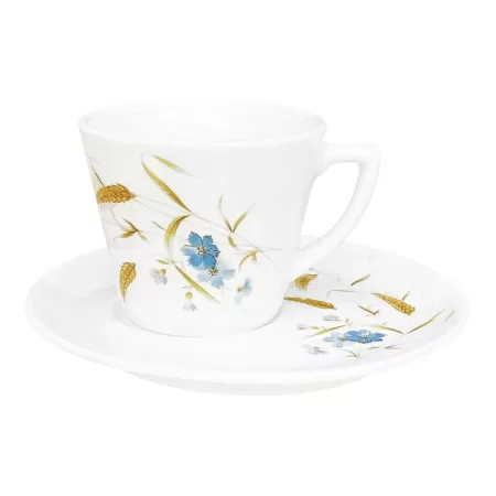 WHEAT SPICE cappuccino cup and saucer (6 pcs)