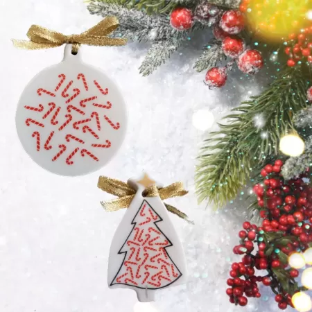 Set 4 globuri CRACIUN ROSU