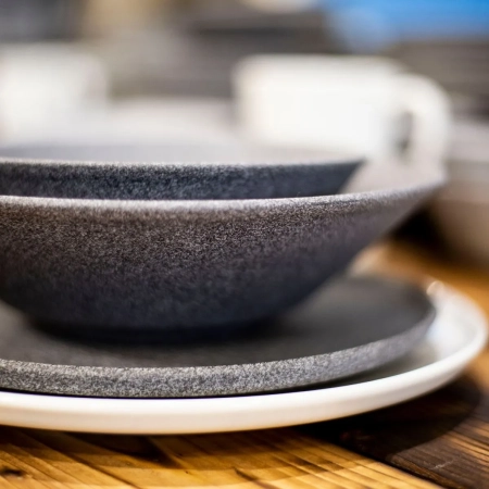 Porcelain bowl 15 cm with granit look