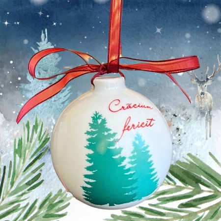 Set 6 globuri Crăciun CHRISTMAS TREE