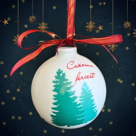 Set 6 globuri Crăciun CHRISTMAS TREE