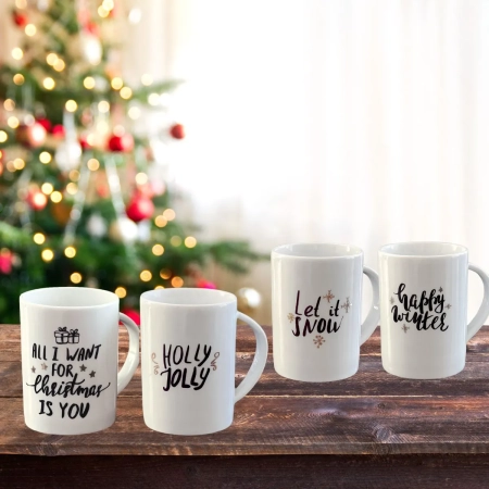 Colectie 4 cesti LET IT SNOW