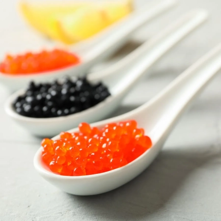 Set of 6 porcelain spoons