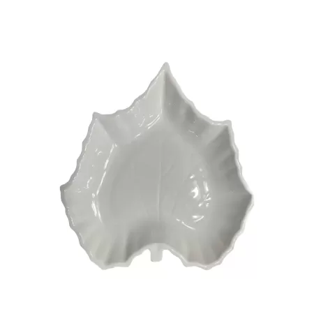 Porcelain leaf tray