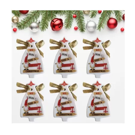 Set 6 brăduți HAPPY ELF