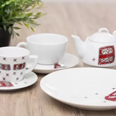 HORA Cappuccino cup and saucer (set of 6)