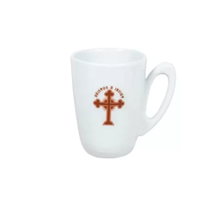 Set 4 cesti decorate cu Cruce de Pasti si mesaj Hristos a Inviat