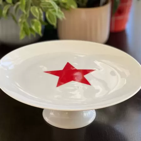 Farfurie tort cu picior STEAUA CRACIUNULUI